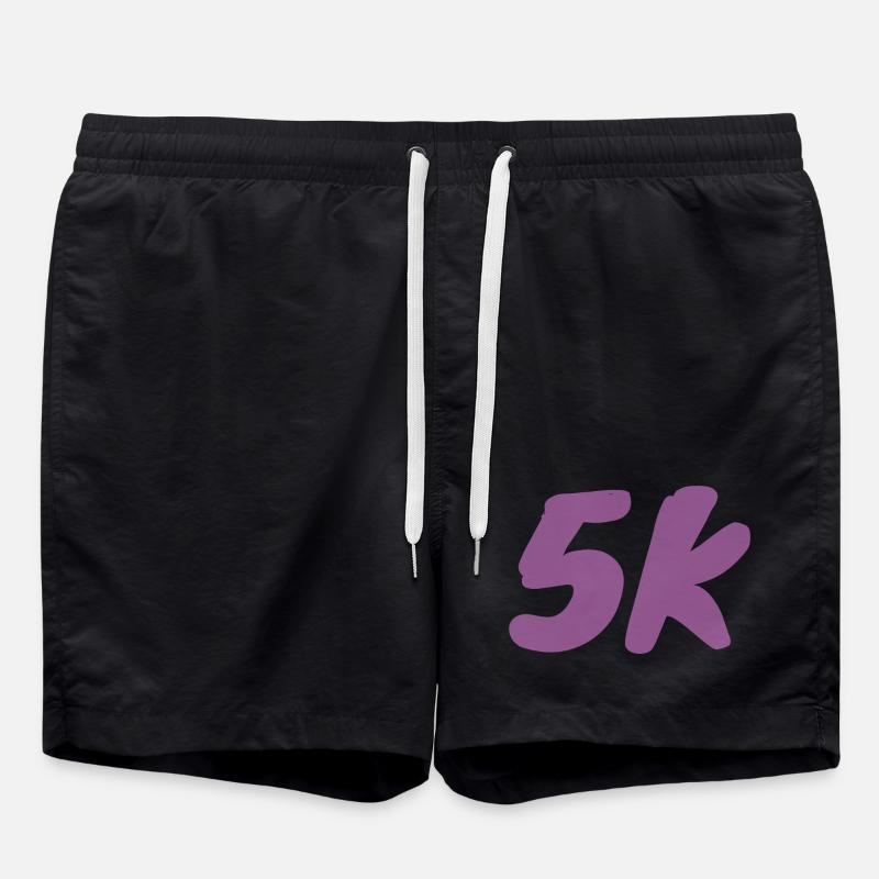 5K_slow runners - Swim Trunks - black