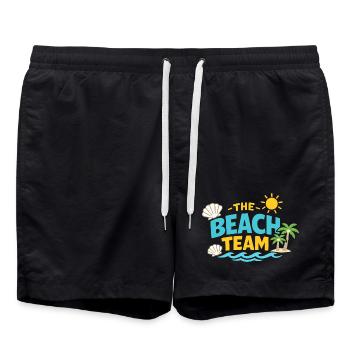 The Beach Team - Badeshorts - Schwarz - Vorne - AI Model Male 185 light (185cm)