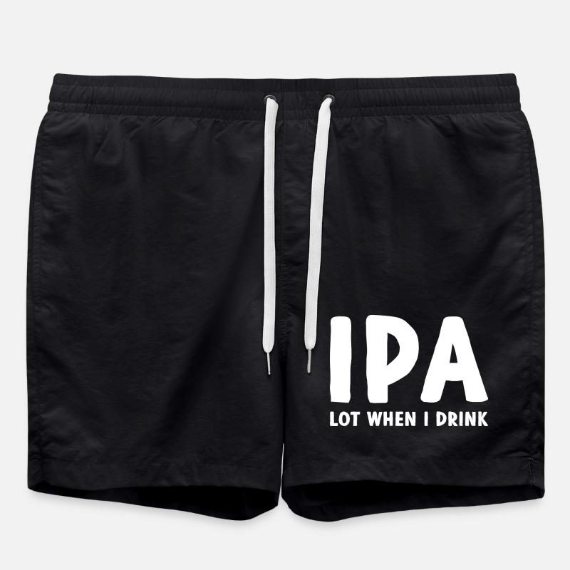 IPA - Badeshorts - Schwarz