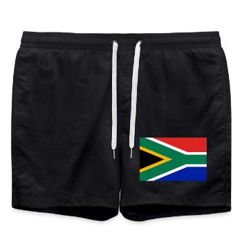 Drapeau de l’Afrique du Sud - Short de bain - noir - Devant - AI Model Male 185 light (185cm)