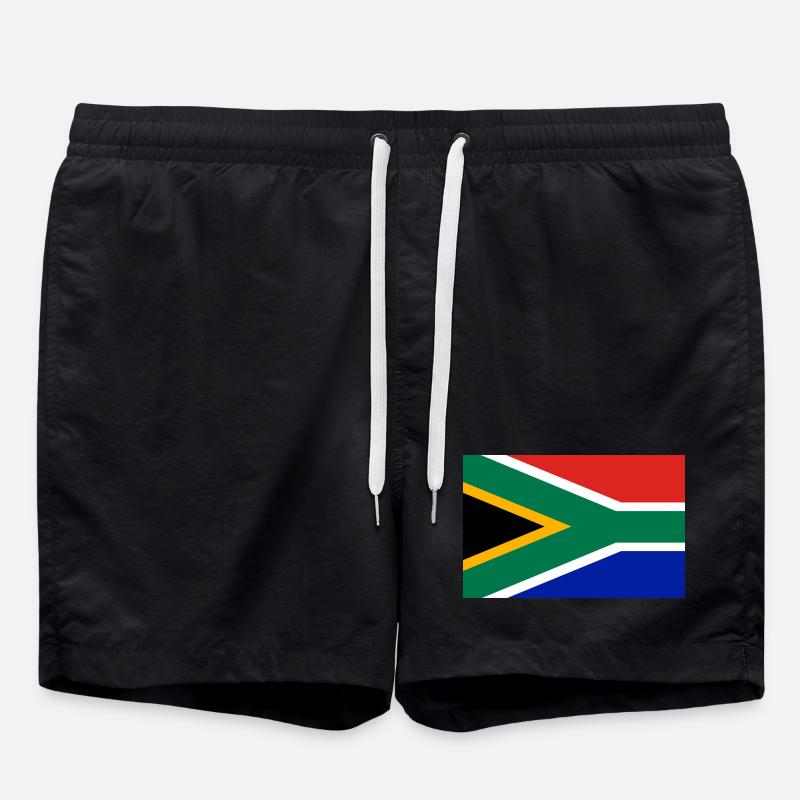 Drapeau de l’Afrique du Sud - Short de bain - noir