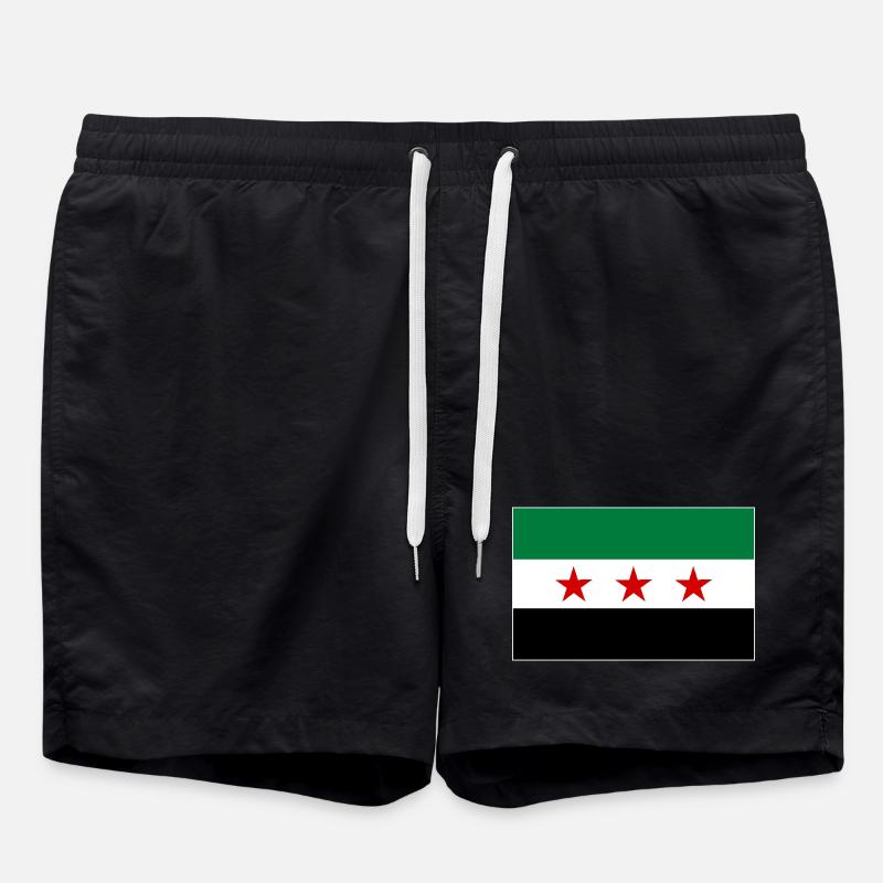Drapeau de la Syrie - Short de bain - noir