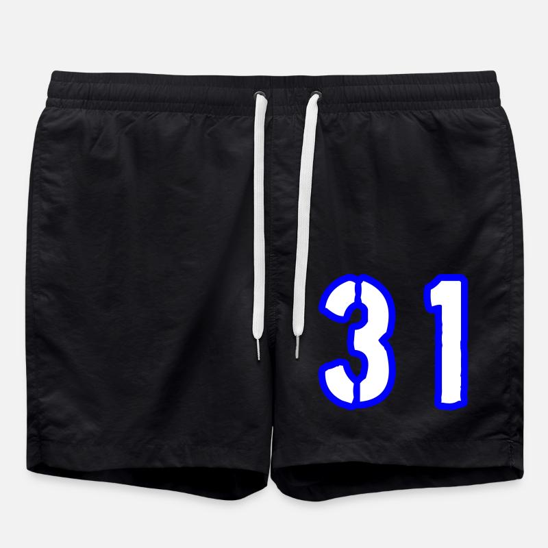 31 Number Symbol - Swim Trunks - black
