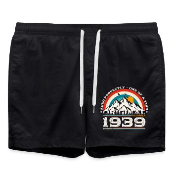 85th Birthday Legend October 1939 Volume 39 - Swim Trunks - black - Front - AI Model Male 185 light (185cm)