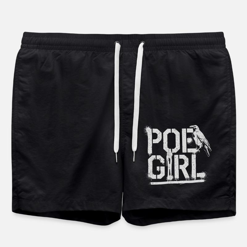 Pour les amoureux de Poe - Short de bain - noir
