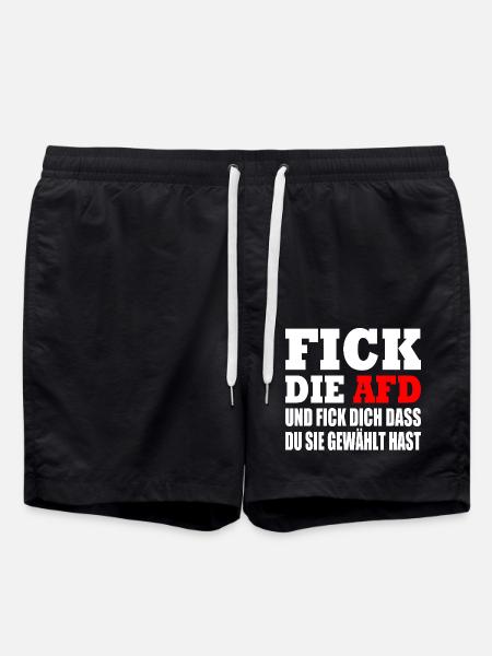 fick die afd - Badeshorts - Schwarz