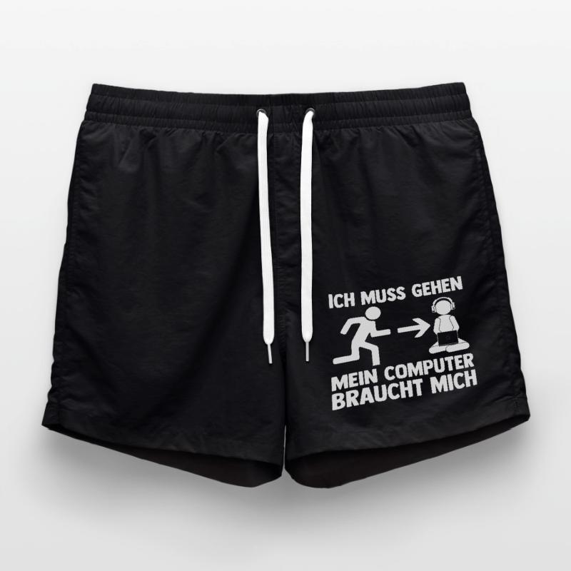 Computer Zocker Programmierer Administrator Gamer Badeshorts