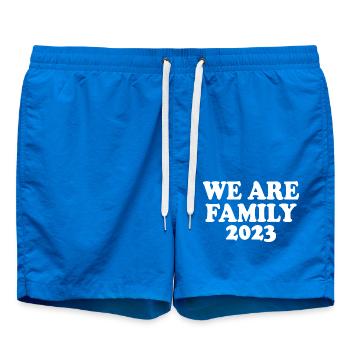 We are family 2023 - Short de bain - cobalt blue - Devant
