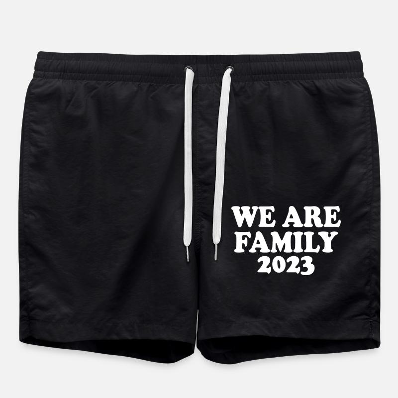 We are family 2023 - Swim Trunks - black