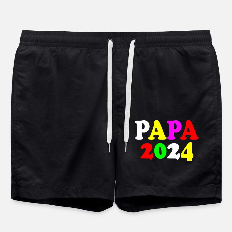 Papa 2024 - Short de bain - noir
