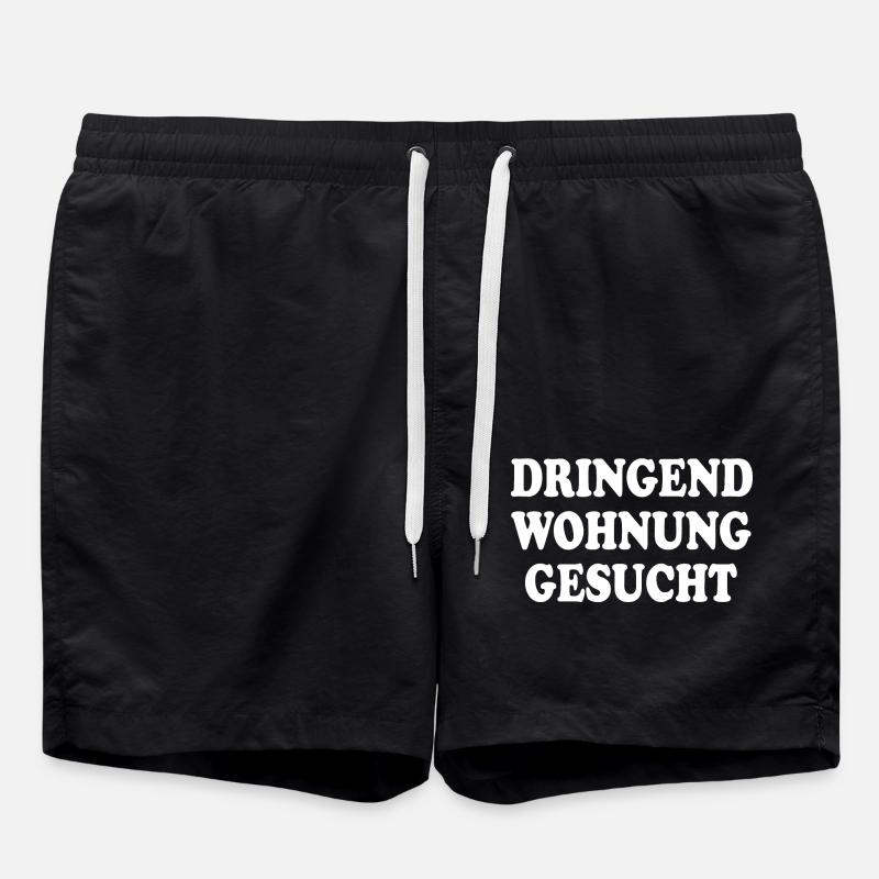 Dringend wohnung gesucht - Badeshorts - Schwarz