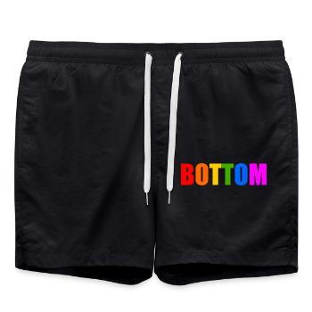 Bottom - Swim Trunks - black - Front - AI Model Male 185 light (185cm)