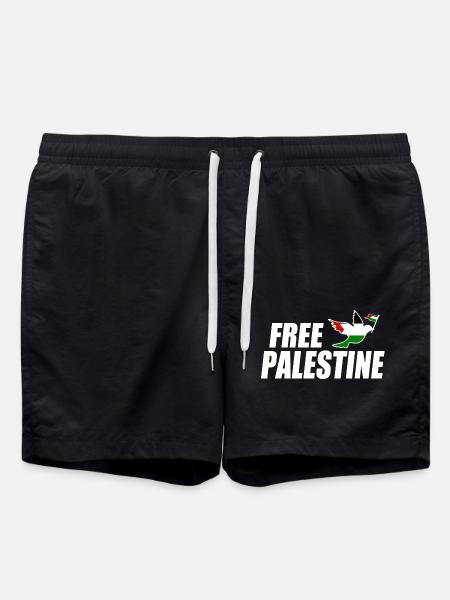 Free palestine - Short de bain - noir