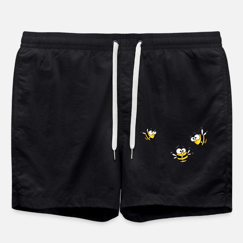 bee group - Swim Trunks - black