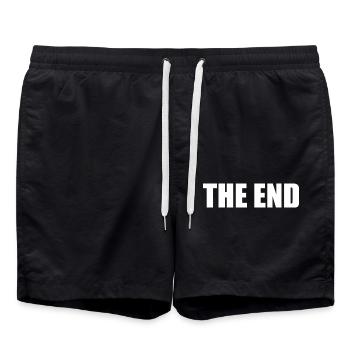 The end - Badeshorts - Schwarz - Vorne - AI Model Male 185 light (185cm)