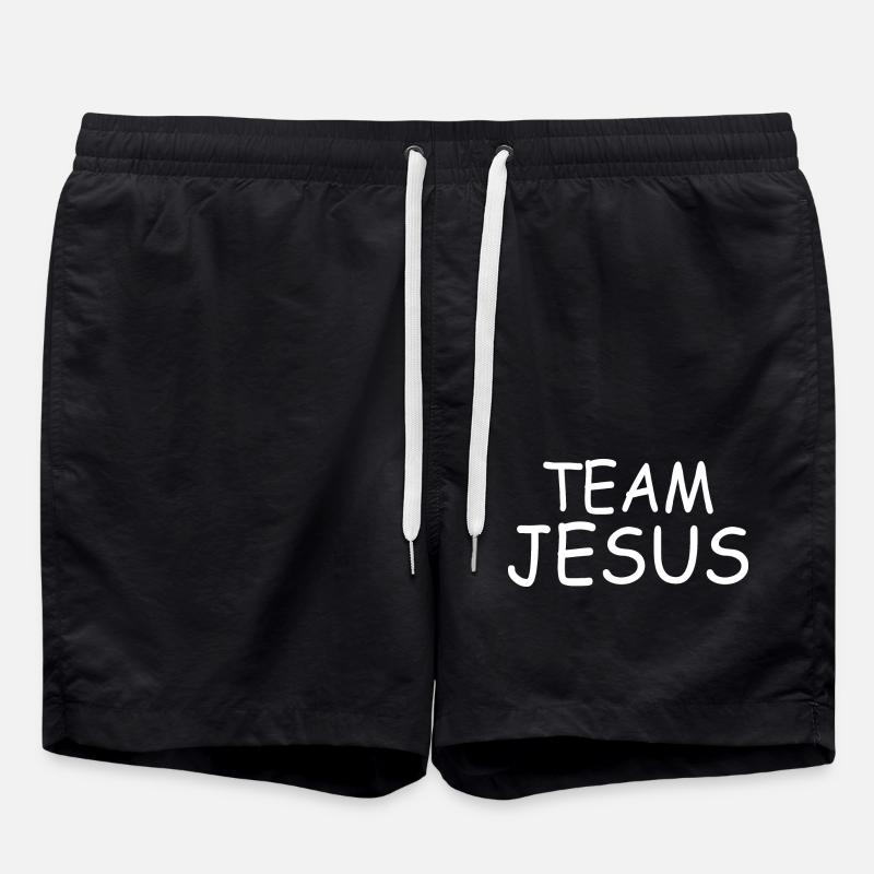 Team jesus - Short de bain - noir