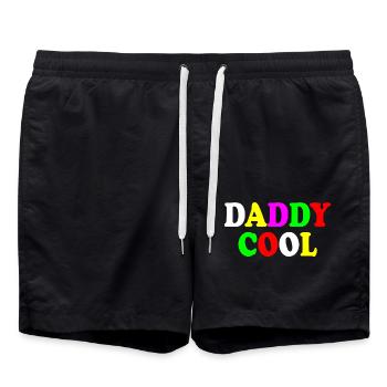 Daddy cool - Badeshorts - Schwarz - Vorne - AI Model Male 185 light (185cm)