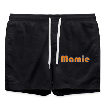 GRANNY. MOTHER's DAY. HAPPY BIRTHDAY GRANNY. I LOVE YOU - Swim Trunks - black - Front - AI Model Male 185 light (185cm)