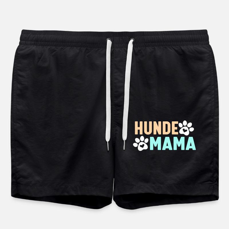 Hunde Mama - Badeshorts - Schwarz