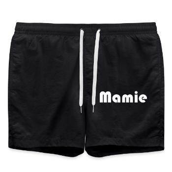 OMA. MUTTERTAG. ALLES GUTE ZUM GEBURTSTAG OMA. ICH LIEBE DICH - Badeshorts - Schwarz - Vorne - AI Model Male 185 light (185cm)
