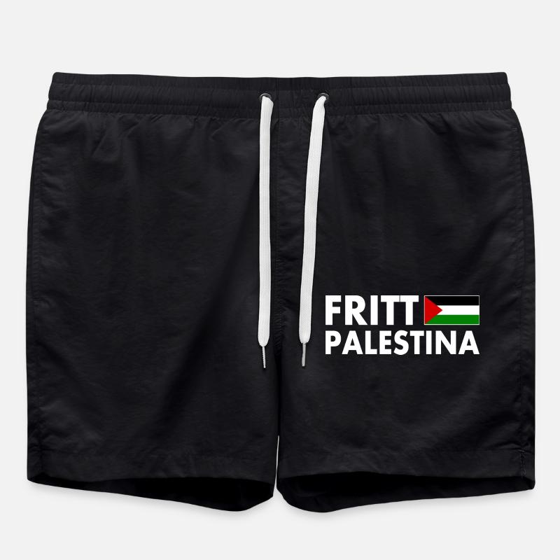 fritt palestina - Short de bain - noir