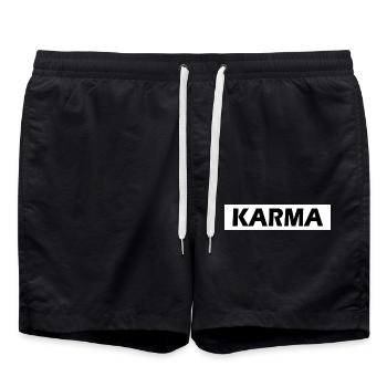 Karma - Short de bain - noir - Devant - AI Model Male 185 light (185cm)