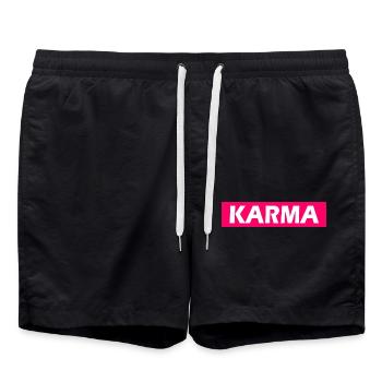 Karma - Short de bain - noir - Devant - AI Model Male 185 light (185cm)