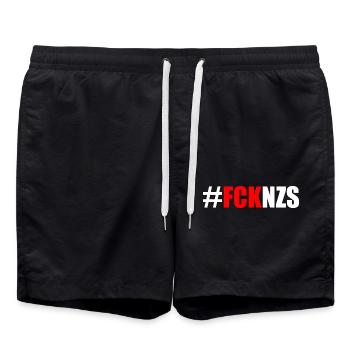 Fck nzs - Badeshorts - Schwarz - Vorne - AI Model Male 185 light (185cm)
