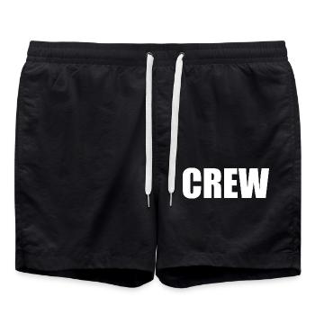 Crew - Short de bain - noir - Devant - AI Model Male 185 light (185cm)