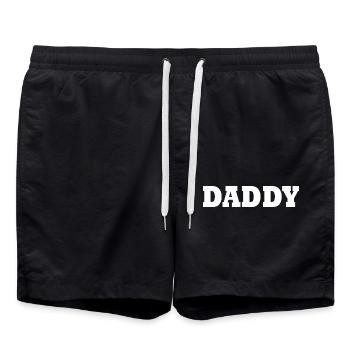 Daddy - Badeshorts - Schwarz - Vorne - AI Model Male 185 light (185cm)