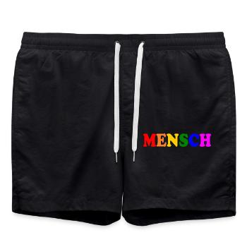 Mensch - Badeshorts - Schwarz - Vorne - AI Model Male 185 light (185cm)