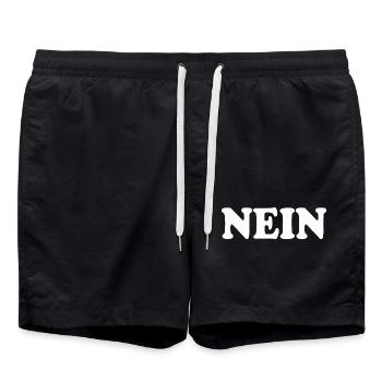 Nein - Badeshorts - Schwarz - Vorne - AI Model Male 185 light (185cm)