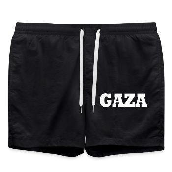 Gaza - Short de bain - noir - Devant - AI Model Male 185 light (185cm)