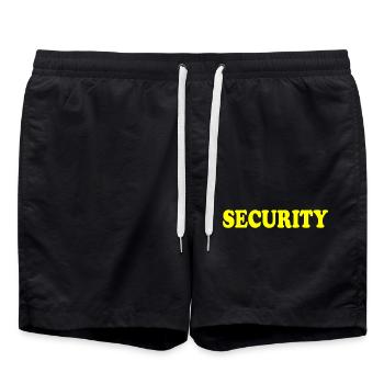 Security - Swim Trunks - black - Front - AI Model Male 185 light (185cm)