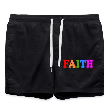 Faith - Swim Trunks - black - Front - AI Model Male 185 light (185cm)