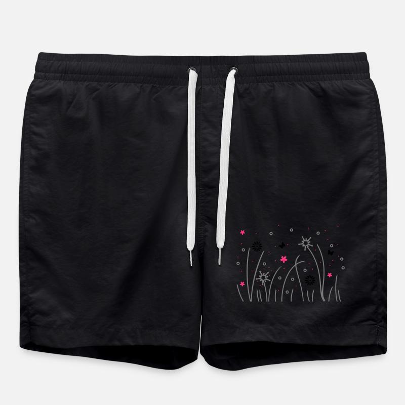 grashalme - Short de bain - noir