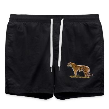 Tiger - Swim Trunks - black - Front - AI Model Male 185 light (185cm)