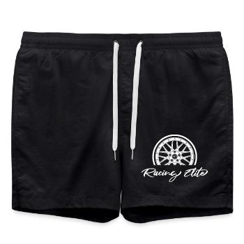 Jante Roue Voiture Tuner Tuning Racing Logo Garage - Short de bain - noir - Devant - AI Model Male 185 light (185cm)