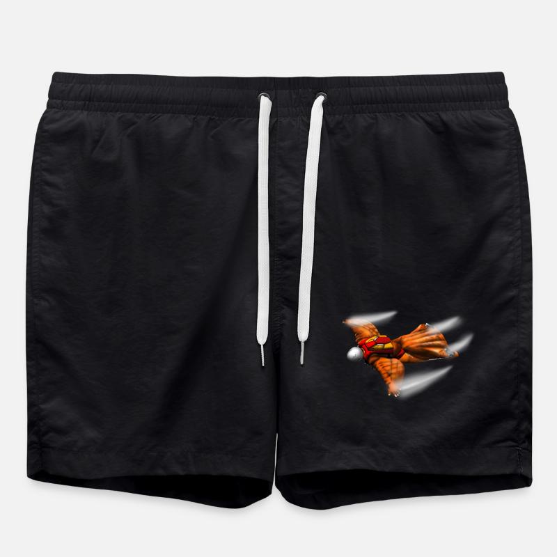 Wingsuit - Badeshorts - Schwarz