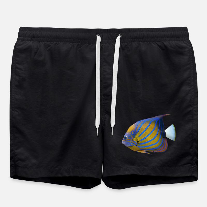 fish tropical - Swim Trunks - black
