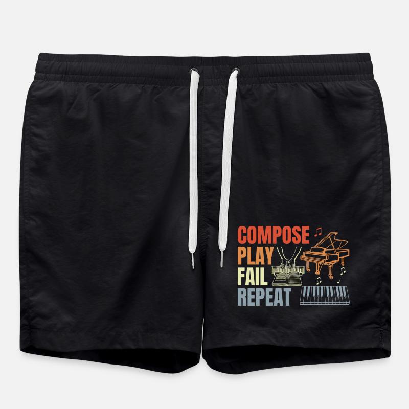 Routine de pianiste - Short de bain - noir