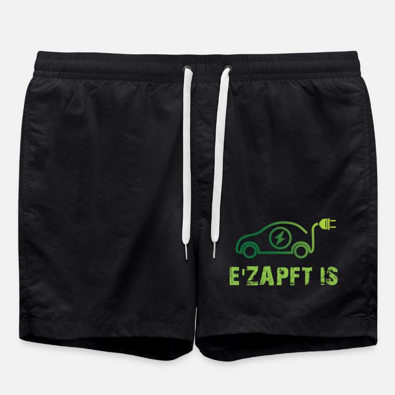  Elektrisches Auto Design - Badeshorts - Schwarz