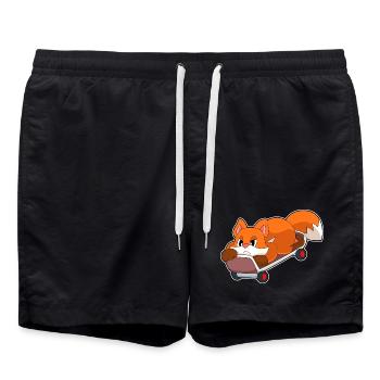 Fuchs Skater Skateboard - Swim Trunks - black - Front - AI Model Male 185 light (185cm)