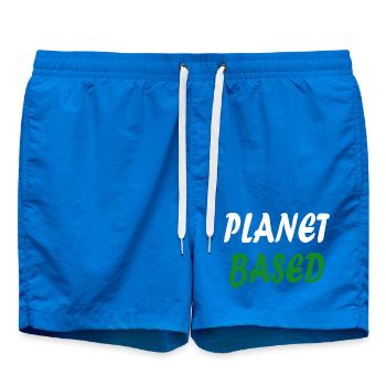 Végétalien basé sur la planète - Short de bain - cobalt blue - Devant