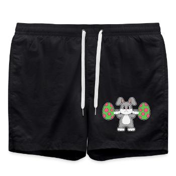 Culturisme de Pâques Bunny - Short de bain - noir - Devant - AI Model Male 185 light (185cm)