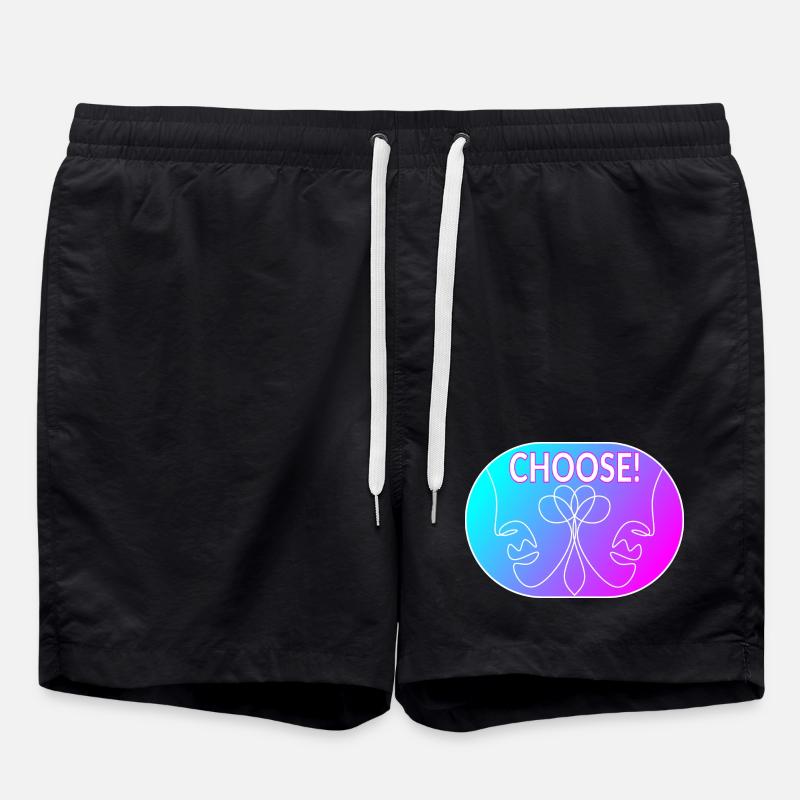 Dessin au trait - Choisir - Short de bain - noir