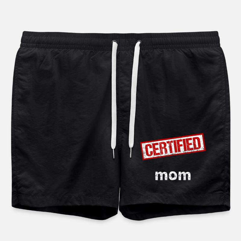 Mama - Badeshorts - Schwarz
