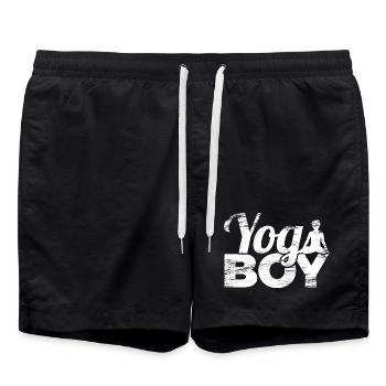 Yoga Boy - Swim Trunks - black - Front - AI Model Male 185 light (185cm)