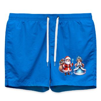 Ded Moroz Snegurotschka russischer Weihnachtsmann - Badeshorts - Cobalt blue - Vorne