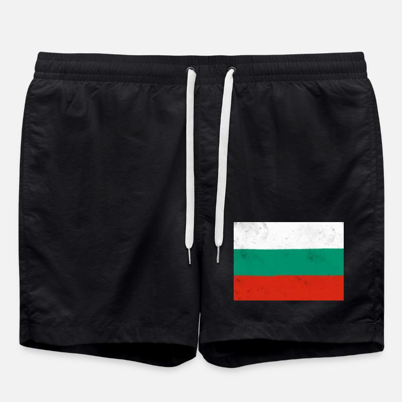 Drapeau de la Bulgarie - Short de bain - noir